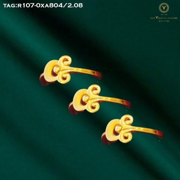 Golden Swirl Elegance Ring – 2.08g