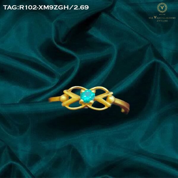 Emerald Bloom Gold Ring - 2.69g