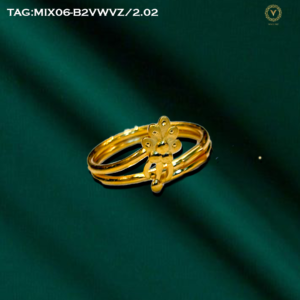 Golden Feather Charm Ring - 2.02g